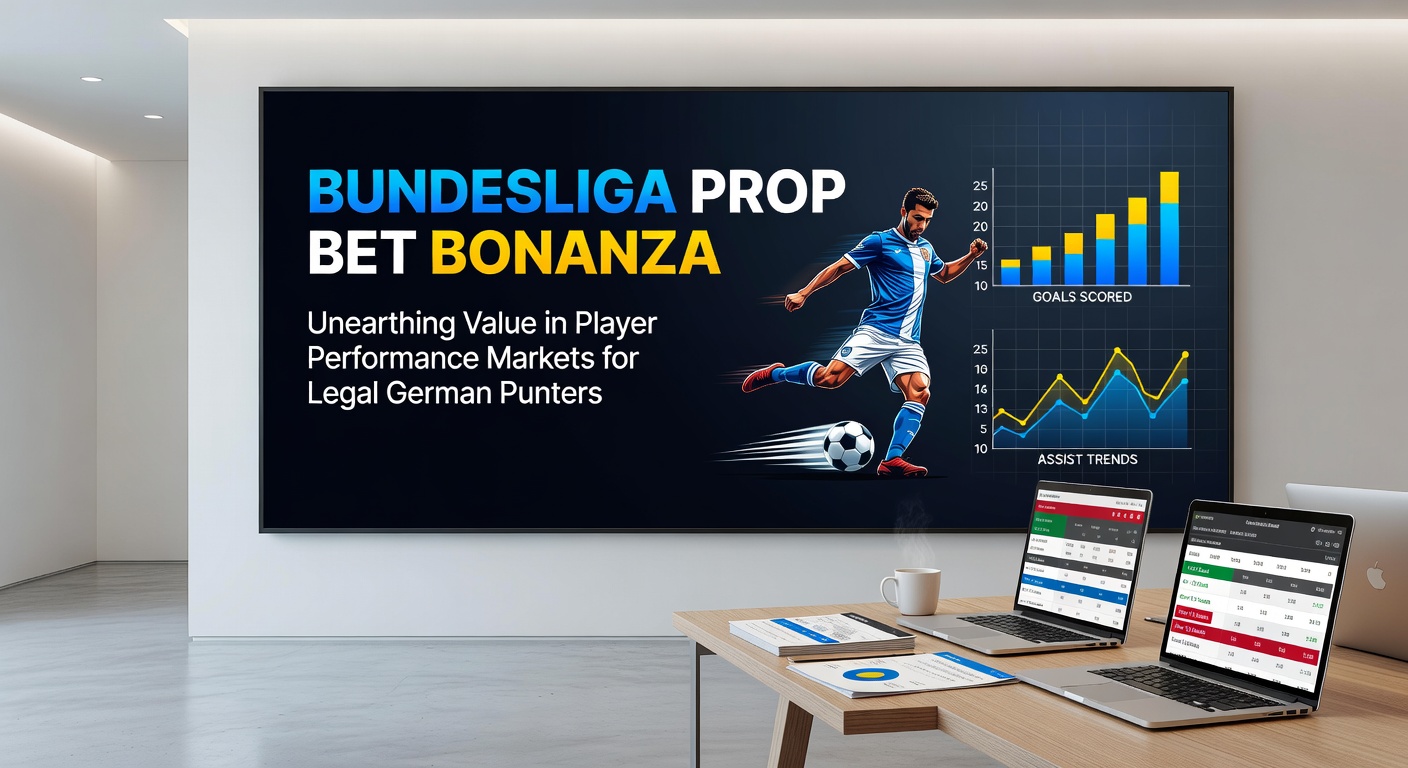 Bundesliga-Spieler im Action-Moment mit Ball am Fuß, typisch für Prop-Bet-Märkte wie Tore und Assists