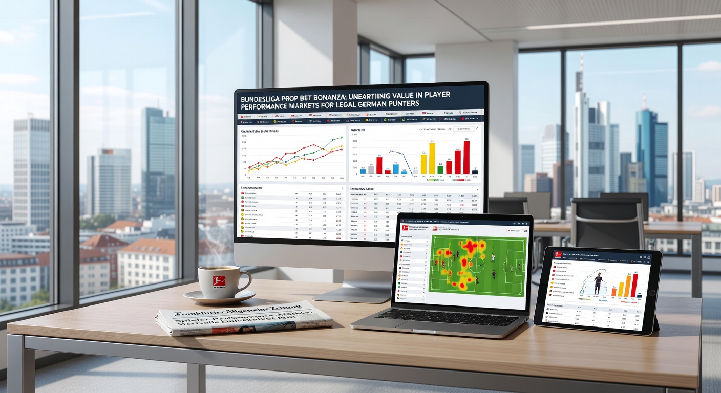 Grafik mit Bundesliga-Statistiken zu Player Props, darunter Tore, Assists und xG-Werte