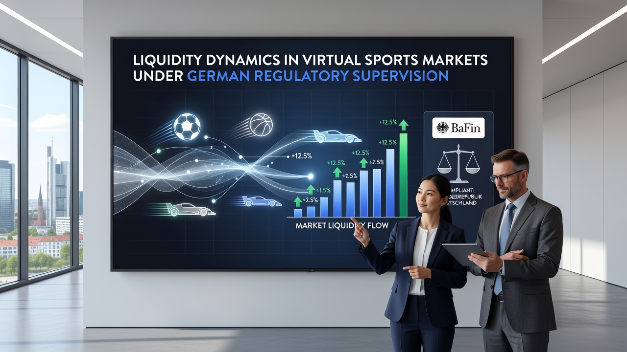 Darstellung von Liquiditätsflüssen und regulatorischen Kontrollen in virtuellen Wettmärkten